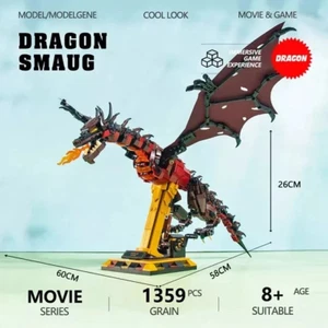 Smaug Dragon Bausteine Bausatz großes Modell - 1345 Teile - brandneu - Bild 1 von 6
