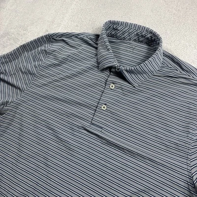 Camisa Polo Southern Tide Para Hombres Grande Gris brrr Rendimiento Enfriamiento Golf Elástica Foto 1 de 4