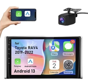 PREMIUM Android Car Radio for Toyota RAV4 2019-2022 CarPlay 5G Stereo RDS - Picture 1 of 7