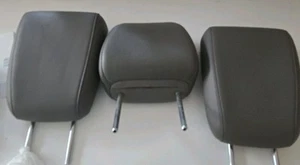 2011 - 2017 Honda Odyssey 3rd Row Leather Headrest Head Rest Set of 3 Light Gray - Picture 1 of 5