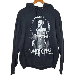 Whitechapel Butcher Silver Foil Hoodie Men's XL Original Vintage Deathcore Merch - Picture 1 of 8