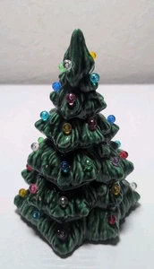 Vintage Ceramic 6" Christmas Tree W/Bulbs S67 - Picture 1 of 6