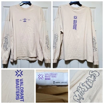 Valorant Masters Tokyo 2023 Shirt Mens XL Beige United Arrows Riot Games VCT - Image 1 of 4