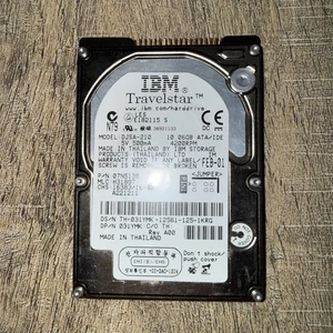 IBM 20GB TravelStar IC25N020ATCS04 IDE 07N9317 Laptop Hard Drive NOT TESTED - Picture 1 of 6