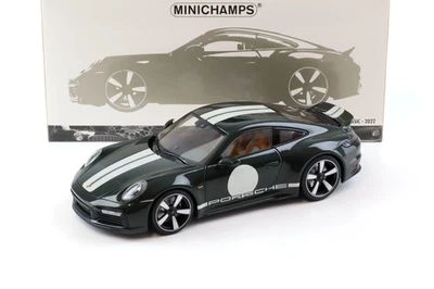 1:18 Minichamps Porsche 911 992 Sport Classic Coupe 2022 Verde Metallizzato - Immagine 1 di 4