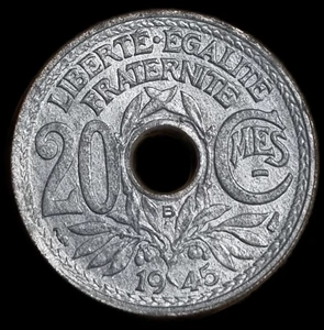 20 Centimes 1945 RF - Picture 1 of 2