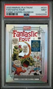 IC01 FANTASTIC FOUR #1 2023 Marvel Platinum RAINBOW ICONIC COVERS PSA 9 - Picture 1 of 1