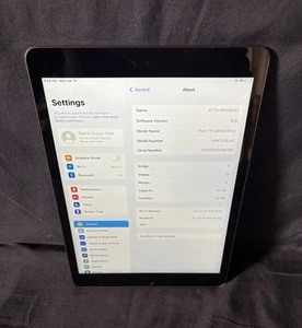 Apple iPad | 7th Gen | 32GB | WiFi only | For parts | Read Description - Afbeelding 1 van 7