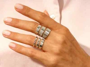 2 mm White Gold Plated Flat Wedding Band POLISHED 10k 14k 18k Gold 925 Silver - Picture 1 of 7