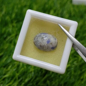 5 Carats Oval Cabochon Shape Bluish Gray Color Natural Sodalite Gemstone - Picture 1 of 4