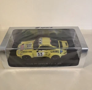 1/43 Spark Porsche 911 Carrera RS #53 1976 LeMans S2098 gelb Diecast NEU SP46 - Bild 1 von 9