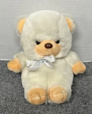 Oso de peluche Walmart blanco de 10" peluche vintage Foto 1 de 4
