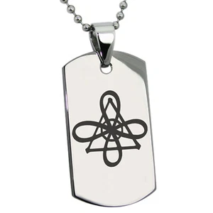 Acero inoxidable Reiki Gnosa Connection Symbol Dog Tag Collar o llavero - Imagen 1 de 9