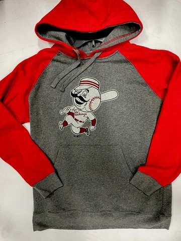 FANATICS CINCINNATI REDS THROWBACK RED STOCKINGS MLB HOODIE MEN'S SZ LARGE NEW Cover