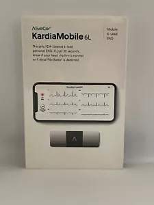 AliveCor KardiaMobile 6L Wireless 6-Lead EKG Smartphone Detects AFib or Normal - Picture 1 of 3