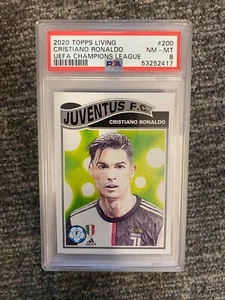 2020 TOPPS LIVING Cristiano Ronaldo #200 UEFA Champions League Juventus PSA 8 - Picture 1 of 1