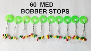 60 TAPONES BOBBER MEDIANOS (60 TOPES DE COLORES 10 ANILLOS) TAMAÑO topes ovalados - Imagen 1 de 1