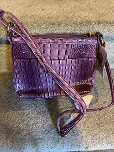 Ronella Lucci Vecceli Italy Handbag Purple Plum NWT 9W x 5.5"D - Picture 1 of 5