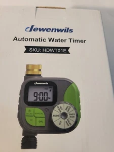 DEWENWILS Programmable Hose Timer with Rain Delay/Manual/Automatic Watering, - Picture 1 of 2