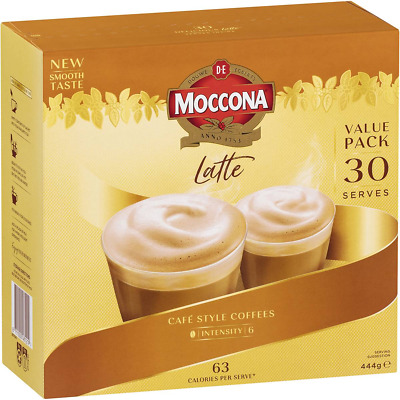 Moccona Latte Coffee Sachets 30 Pack • 13.46$