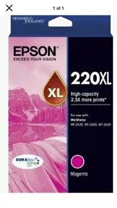 Genuine Epson 220XL Magenta Ink for WF2630,WF2650,WF2660,XP220 XP320 XP420 - Picture 1 of 1