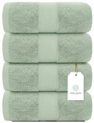 Bath Towels - 700 GSM, Luxury Cotton Hotel Towel 27x54  4/PK Super Absorbent - Image 1 of 3