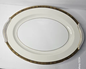 Noritake  Goldkin Oval Serving Platter 16” RARE Japan - Picture 1 of 8