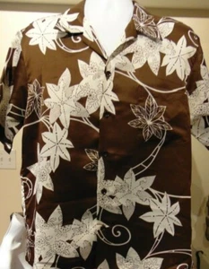 RARE VTG Holiday Sportswear Waikikian Hotel Men's Hawaiian shirt large - Foto 1 di 3