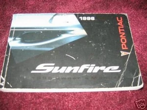 1996 PONTIAC SUNFIRE OWNERS MANUAL 96 SUN FIRE - Picture 1 of 1