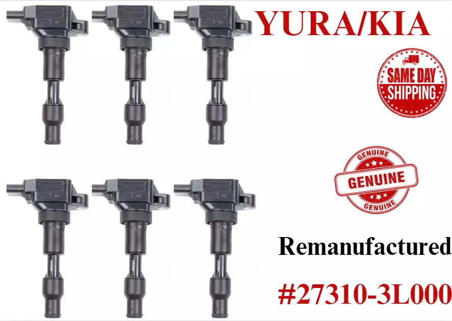 ✅GENUINE Ignition Coils For 2016-2023 Hyundai Genesis Kia 3.3L 3.8L, 27310-3L000 - Image 1 of 1