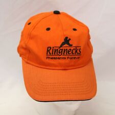Ringnecks Pheasants Forever Orange Snapback Trucker Hat Cap Baseball 