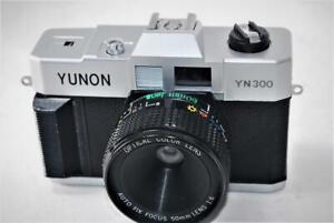 "NEAR MINT" YUNON YN 300 35mm Film Camera /50mm F1:6 Lens [Works] From Japan