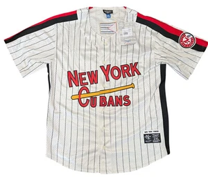 Camiseta a Rayas Ebbets Fields Franelas Liga Negra New York Cubans, Talla XXL - Imagen 1 de 12