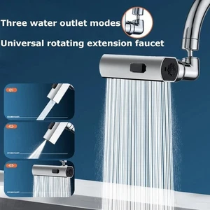 Nuevo Grifo de extensión giratorio universal de tres modos cascada de cocina a prueba de salpicaduras - Imagen 1 de 10