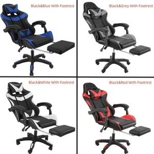 Gaming Chair Massage Racing Chair Office Computer PC Swivel Seat Home Zcwdopdttb - Picture 1 of 39