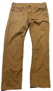 Pantalones de mezclilla Levi's CARAWAY 505 para hombre corte regular 32x30 marrón leer - Imagen 1 de 21
