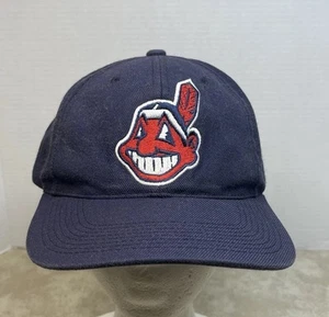 Sports Specialties Cleveland Indians Wahoo Navy Blue Hat Cap Broken Snapback - Bild 1 von 13