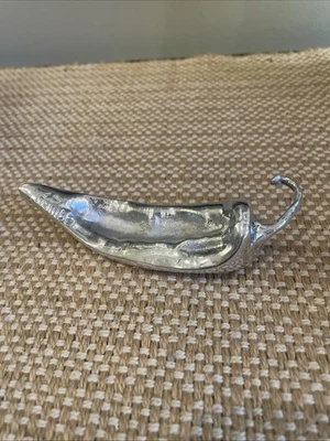 Nambe Chili Pepper Metal Alloy Figurine, 6", Office Paperweight - Image 1 of 4