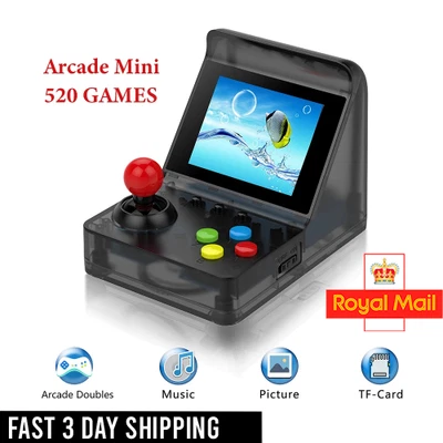 Retro Mini Arcade Maschine 80er 500 Spiele 32 Bit tragbar 3,0" Bildschirm Videospiele - Bild 1 von 4