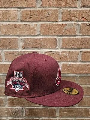 New Era 59Fifty Cleveland Indians MLB Club Fitted Hat Size 7 1/4, 10th Anniv - Image 1 of 4