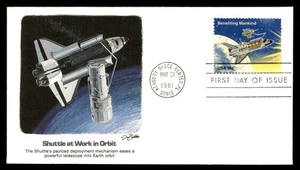 MayfairStamps US Space FDC 1981 Florida Shuttle Benefiting Mankind Fleetwood Fir - Picture 1 of 2