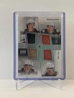 2024-25 Upper Deck Ultimate Collection Quad Materials Anaheim Ducks /149 - Image 1 of 2