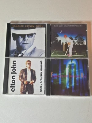 Elton John CD Lot of 4: Greatest Hits Volumes II &III Greatest Hits 76-86 Class Foto 1 de 4