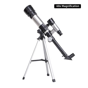 Telescopes For Kids Adults Beginners 50mm Alloy Aperture Astronomical Refractor - Picture 1 of 15