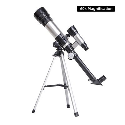 Telescopes For Kids Adults Beginners 50mm Alloy Aperture Astronomical Refractor - Image 1 of 4