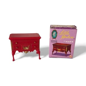 1964 Louis Marx Little Hostess Red Lowboy with Removable Drawers Original Box - Picture 1 of 9