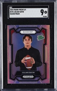 2024 PANINI PRIZM DRAFT PICKS SILVER PRIZM #193 JULIAN SAYIN SGC 9 - Picture 1 of 2