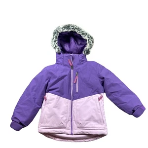 Boulder Gear Clara Winter Purple Jacket Sz 4 Kids Girl's Grow Cuff - Picture 1 of 9