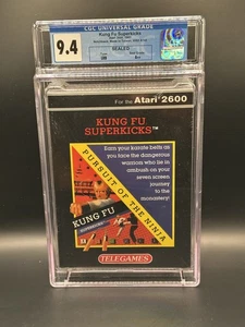 Kung Fu Superkicks (Atari 2600 1989) CGC 9.4 A++ New Factory Sealed Chuck Norris - Picture 1 of 5