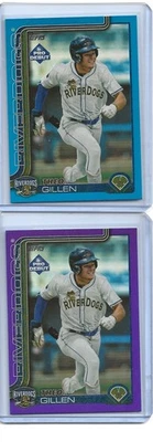 (2) 2025 Topps Pro Debut Theo Gillen RC's Blue Foil /150 Purple Foil /299 TB Ray - Image 1 of 2